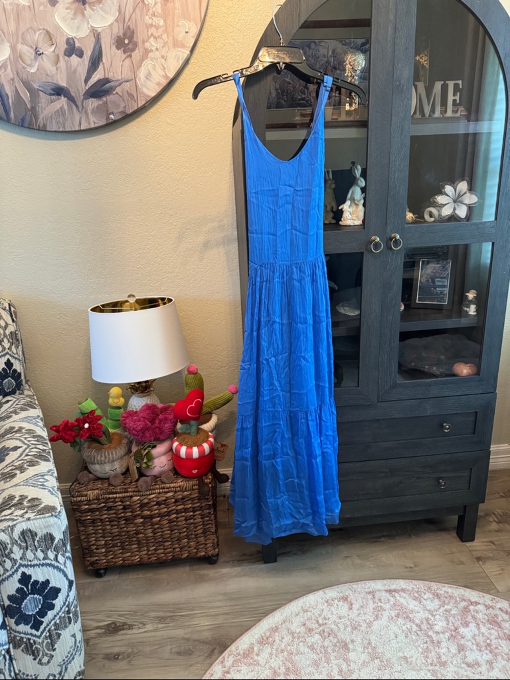 FRNCH Backless Blue Dress